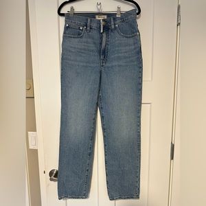 NWT Madewell Perfect Vintage Straight Jean in Hoye Wash, 28